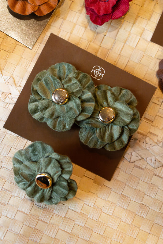 CONJUNTO ANEL + BRINCO VERDE PISTACHE