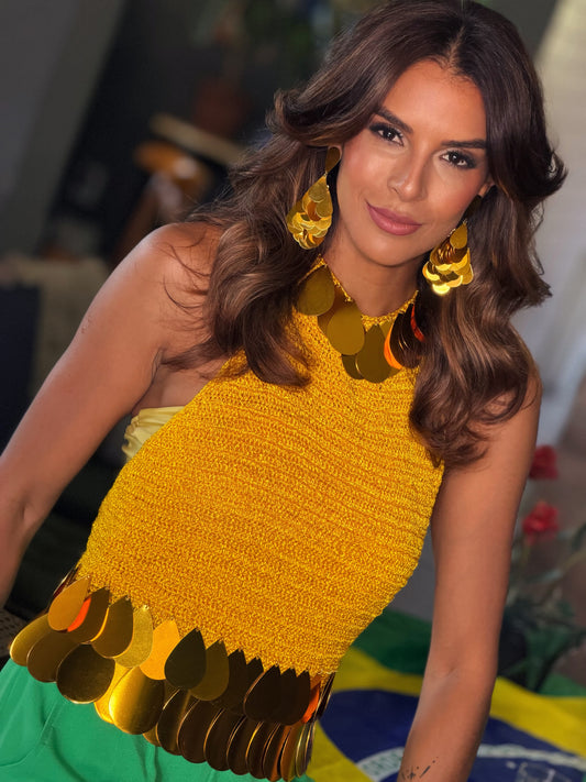 BRINCO GOL DE OURO amarelo